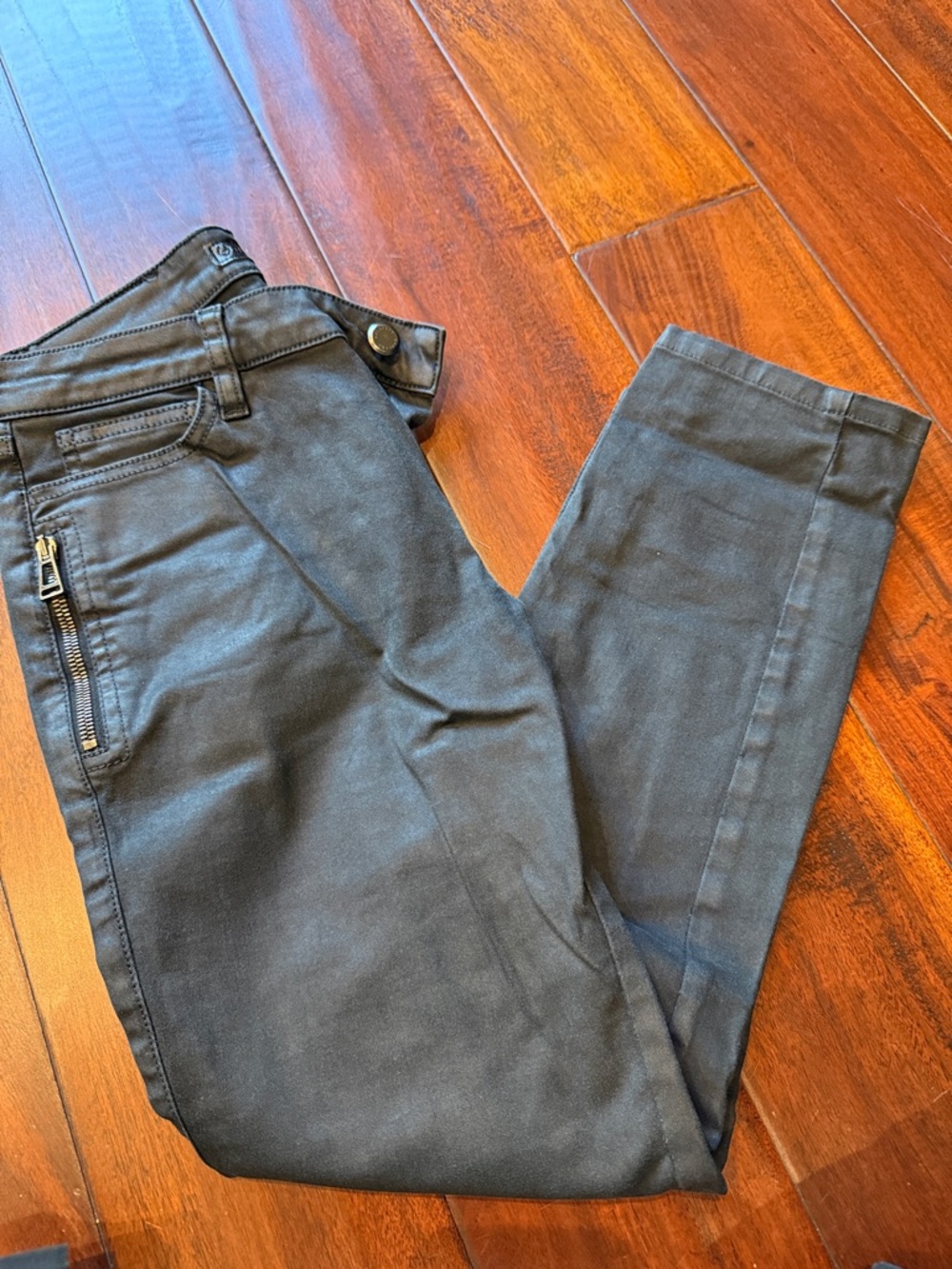 Belstaff Black Pants with Zip Detail